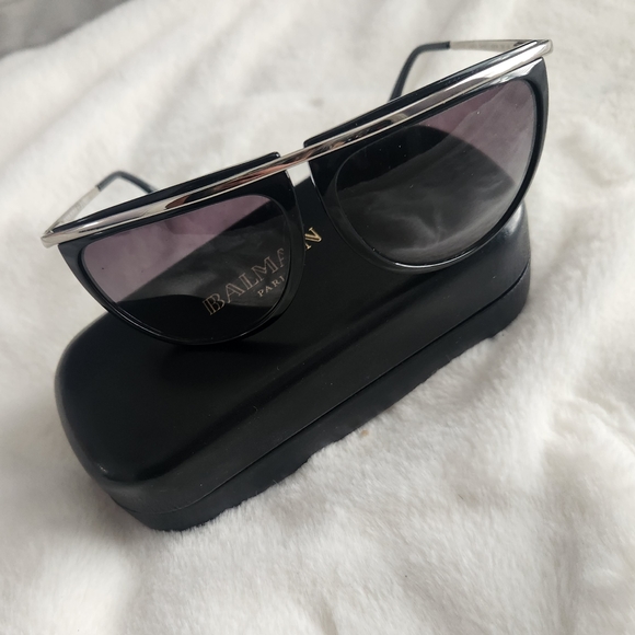 Balmain Black and Silver Sunglasses - Picture 3 of 5